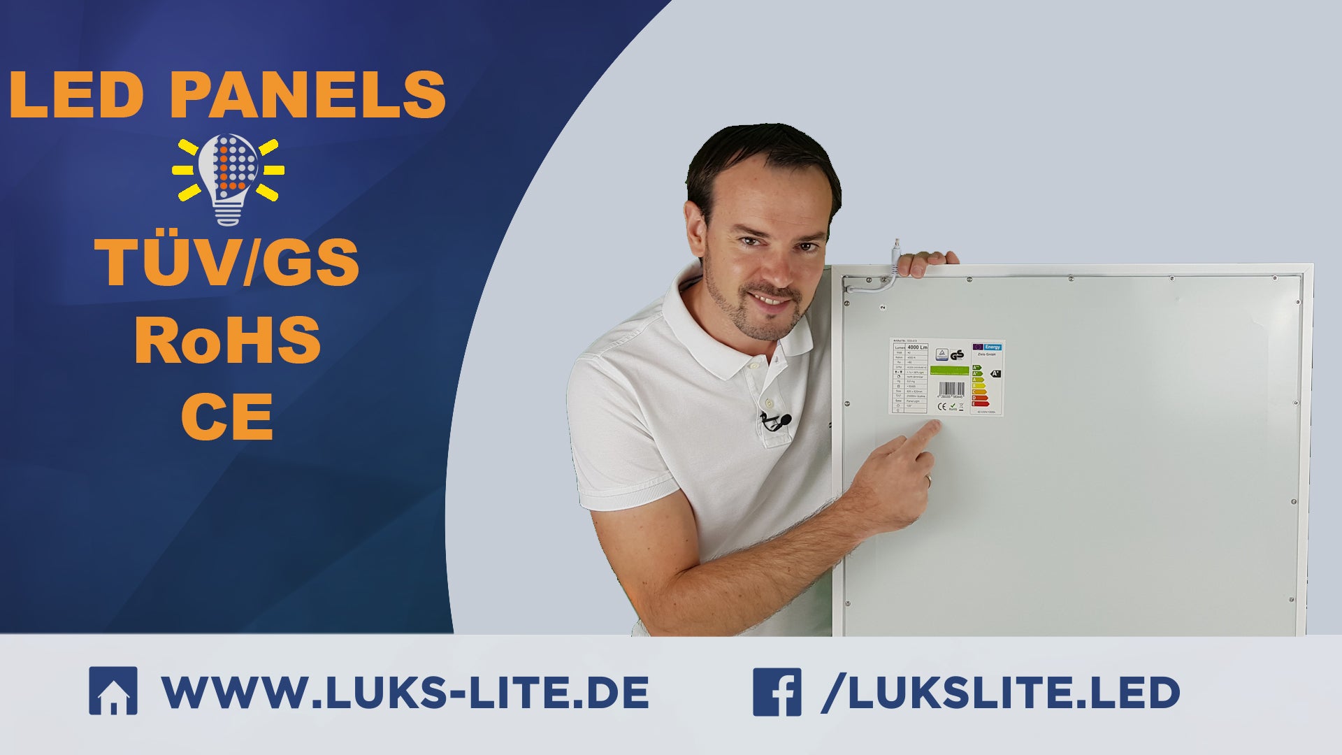 Kennzeichnung auf LED Panels