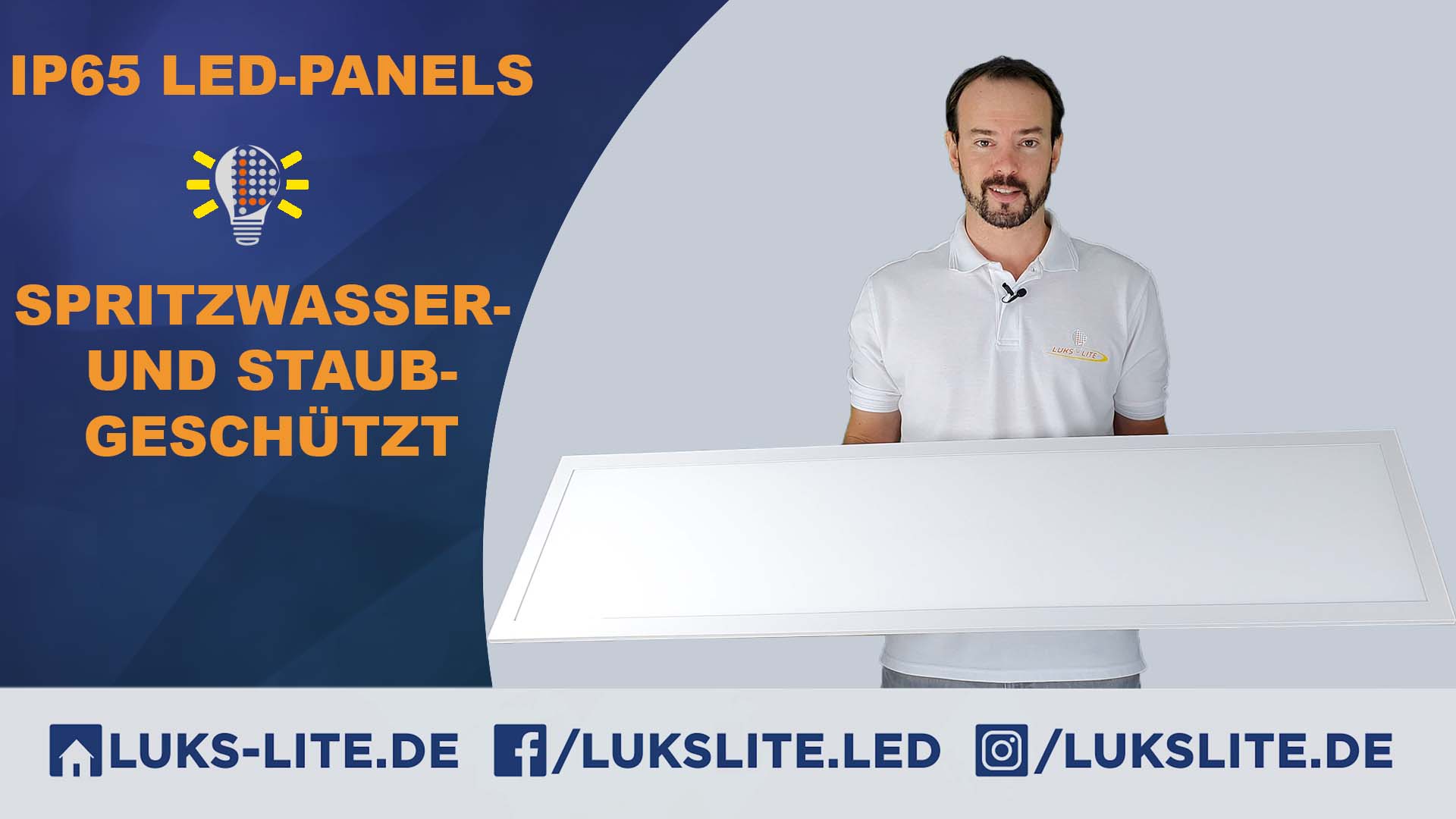 IP65 LED Panels - Schutz vor Spritwasser und Staub