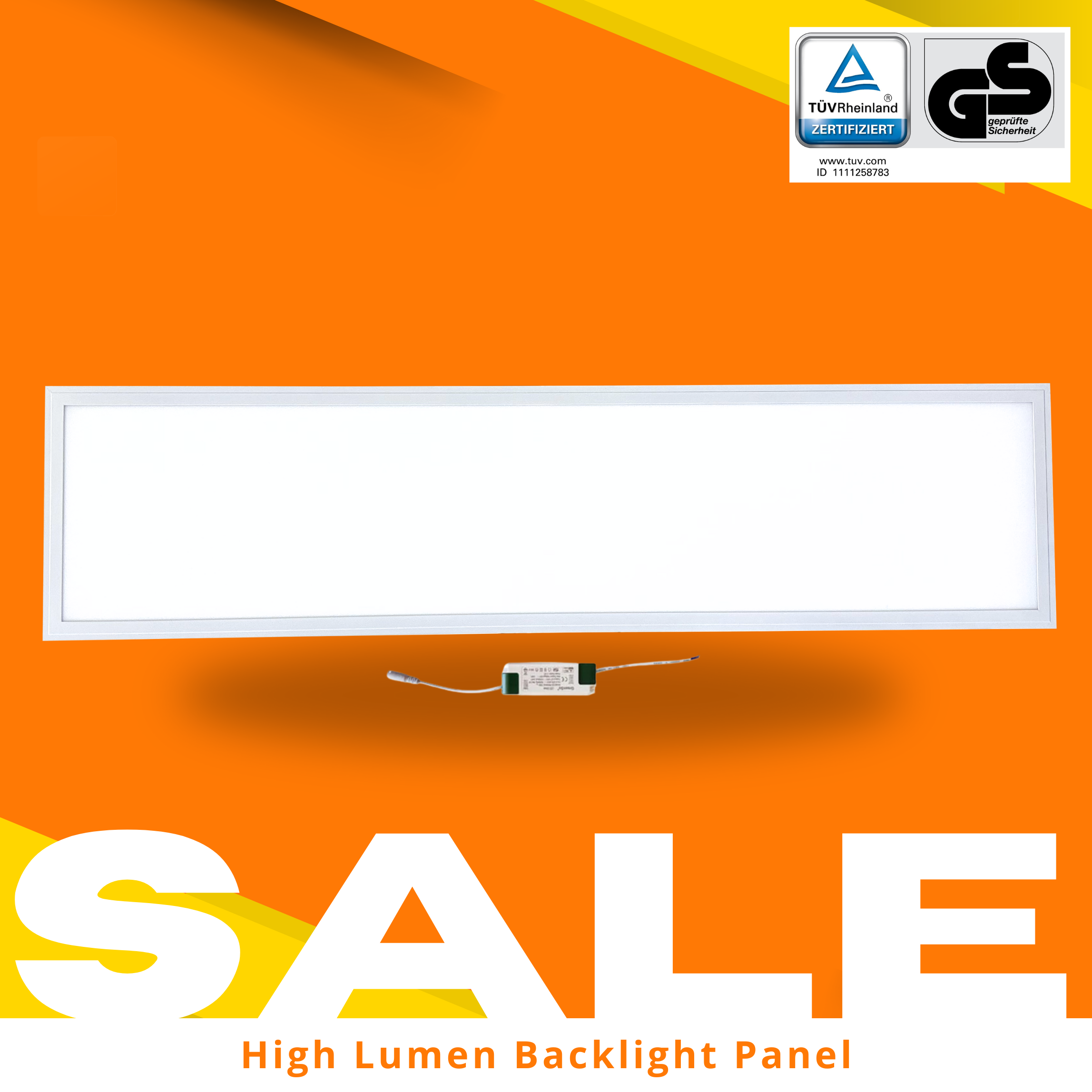 High Lumen Backlight LED Panel 120x30cm | kaltweiß