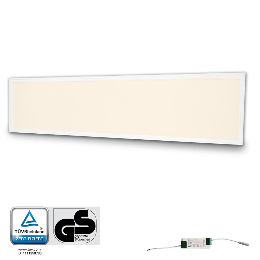 PREMIUM LED PANEL 120x30cm | warmweiß (Seilabhängung)