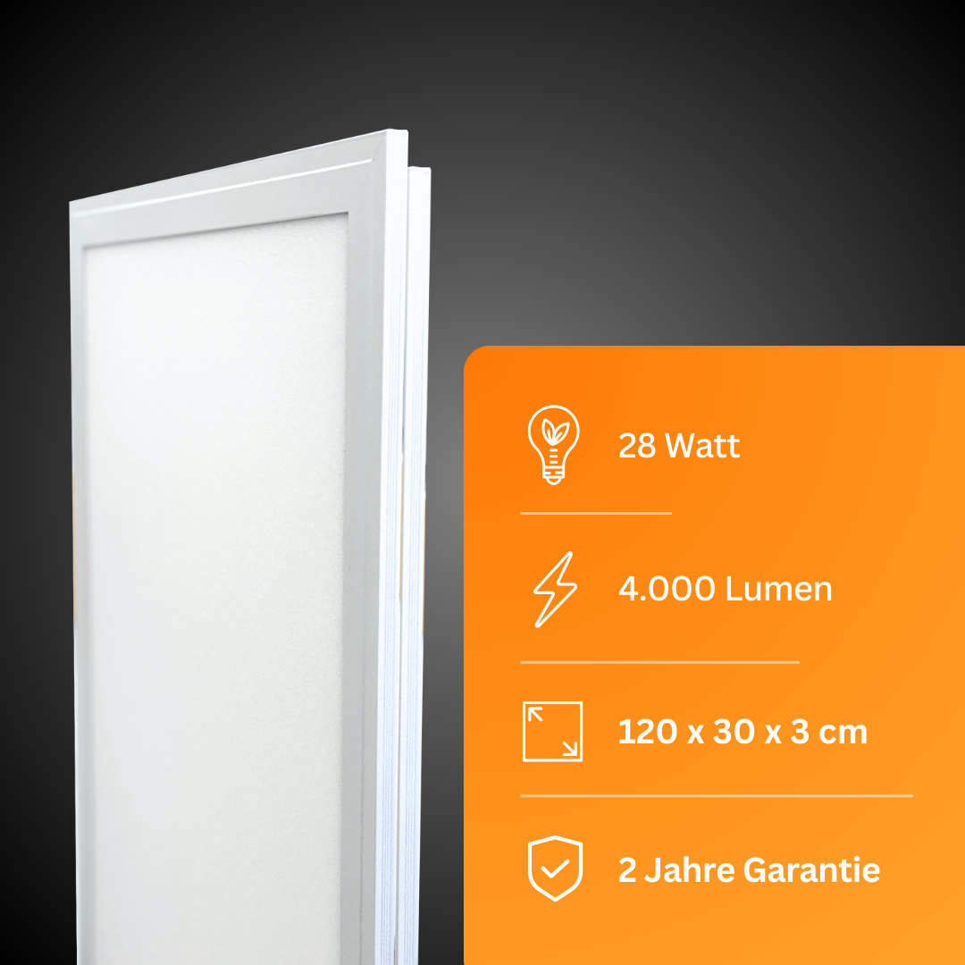 High Lumen Backlight LED Panel 120x30cm | kaltweiß