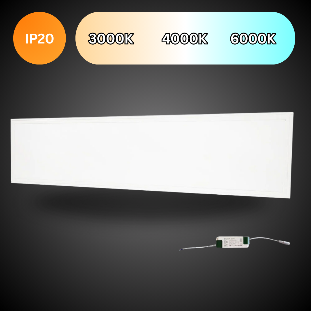 LED Panel 120x30cm | CCT | 40W | 3000-6000K | 3600 Lumen + Fernbedienung