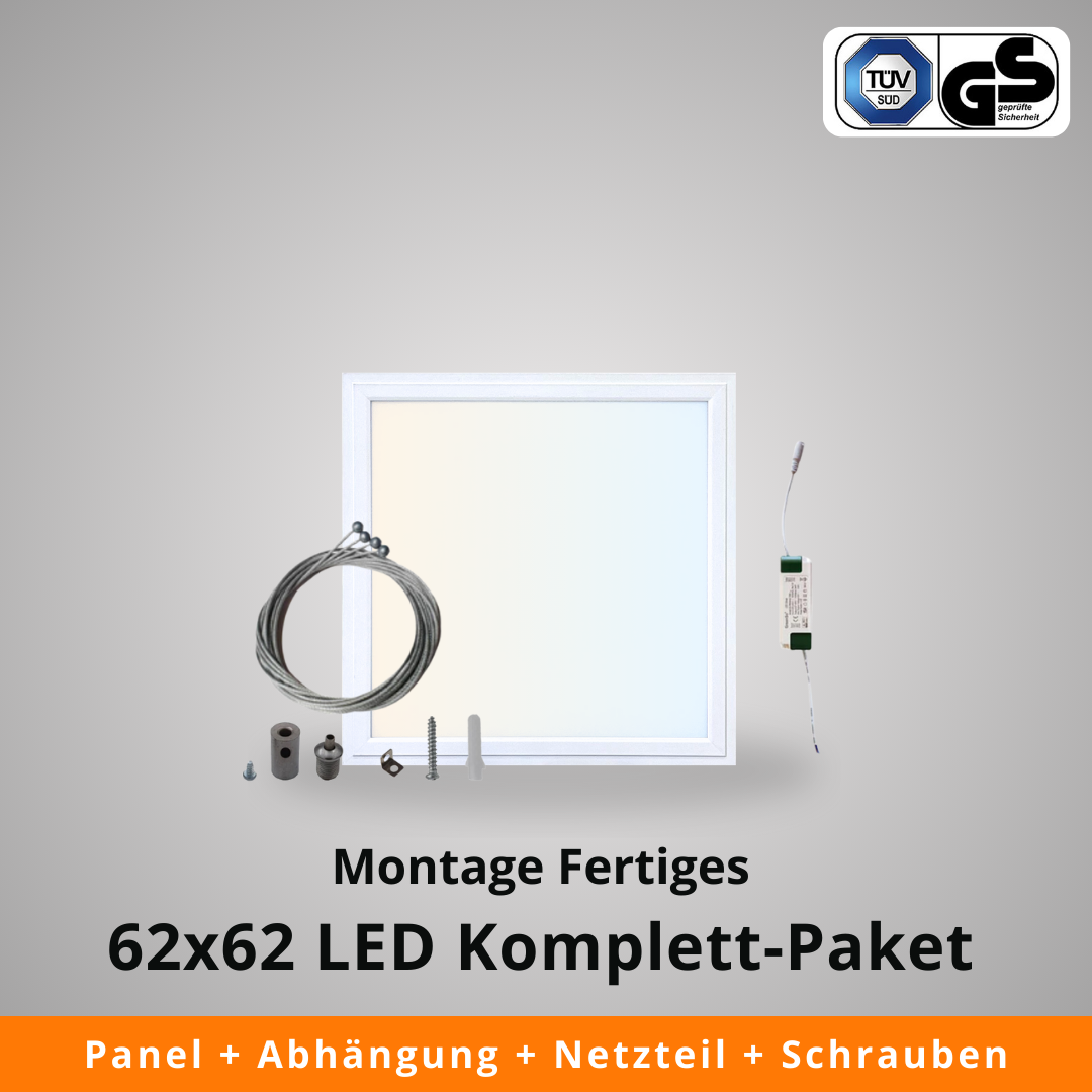 62x62 SmartHome LED Komplett-Paket mit Sprach- und Appsteuerung (Abhängung)
