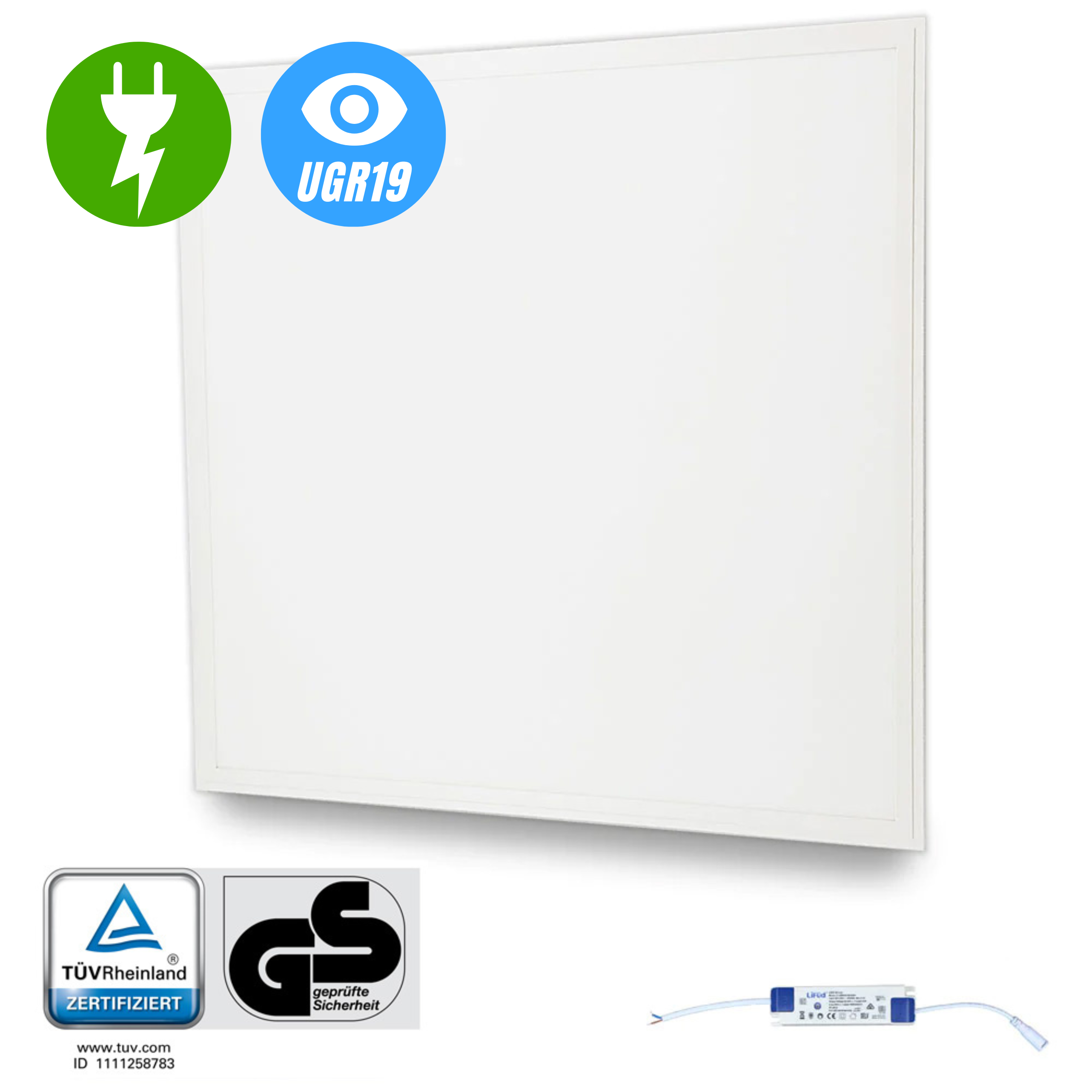 PREMIUM UGR 19 LED Panel 62x62cm | neutralweiß