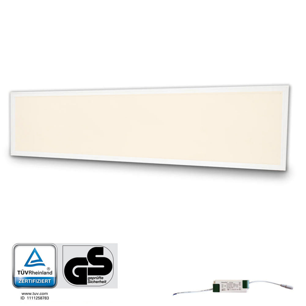 Paket Deckenmontage | HIGH LUMEN LED PANEL 120x30cm | warmweiß