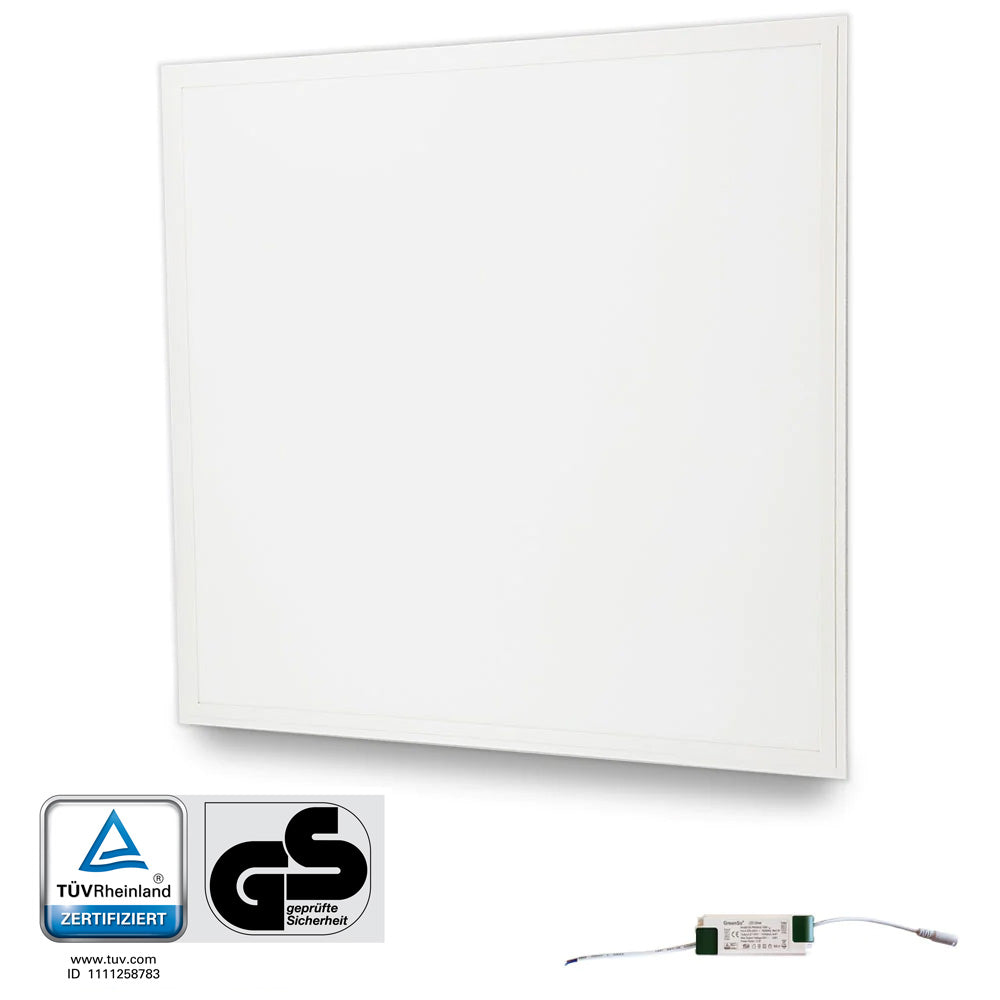Paket Abhängung | HIGH LUMEN UGR 19 LED Panel 62x62cm | neutralweiß